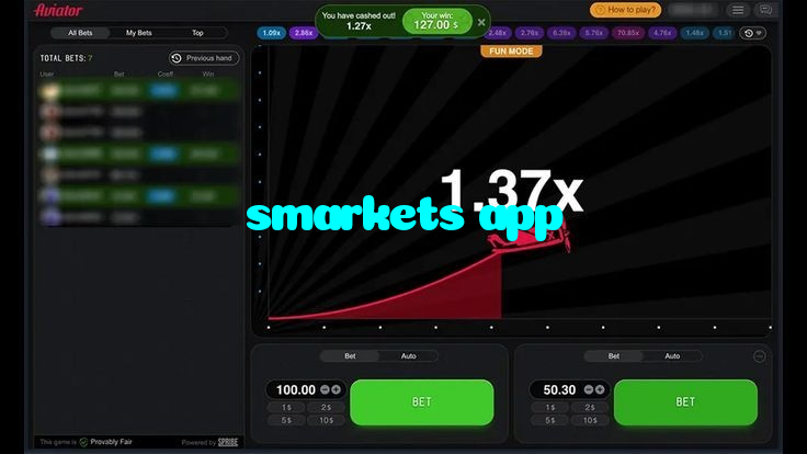 smarkets app casino presented on mobile device in Pakistan with slots and live games